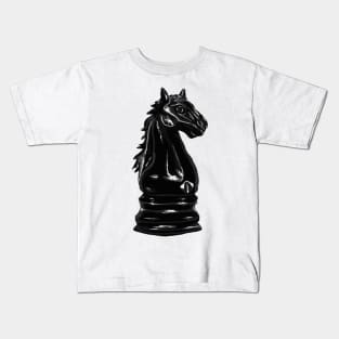 Black Knight - Digital Illustration Kids T-Shirt